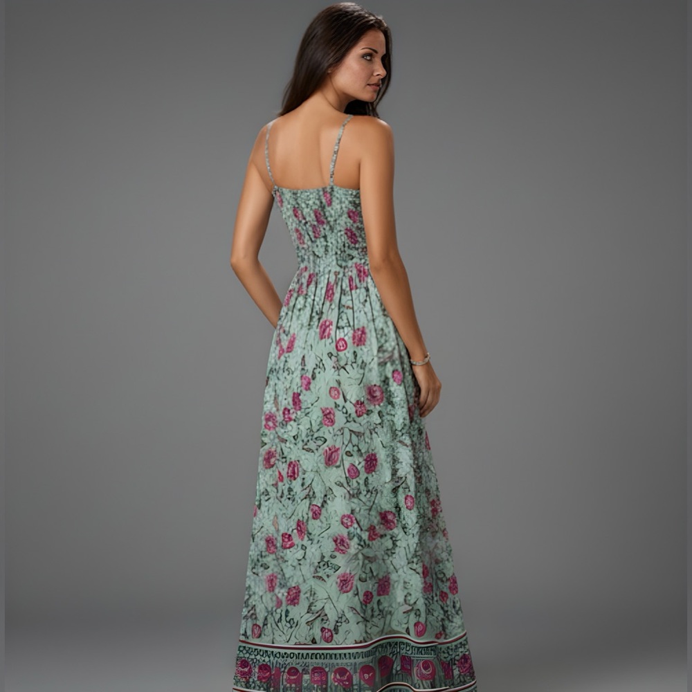 Boho Floral Print Cami Dress - Picture 7 of 14